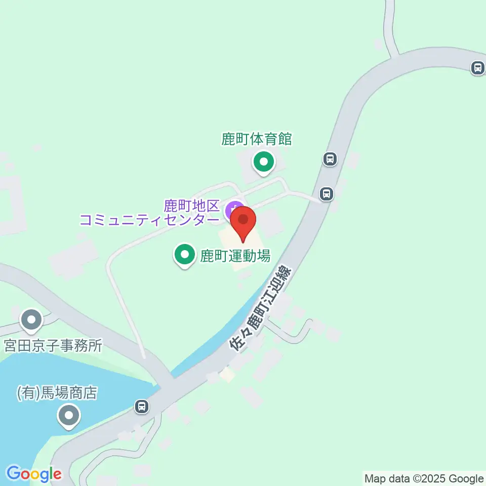 鹿町地区コミュニティセンター周辺のホテル一覧地図