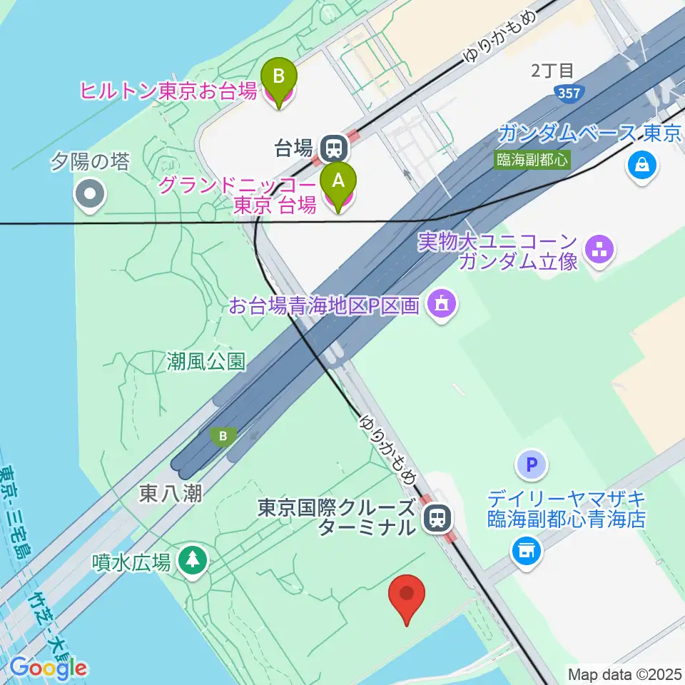 船の科学館周辺のホテル一覧地図