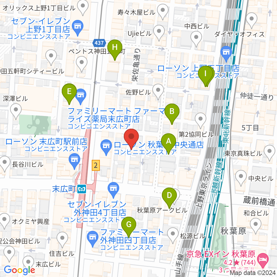 カフェ・トリオンプ周辺のホテル一覧地図