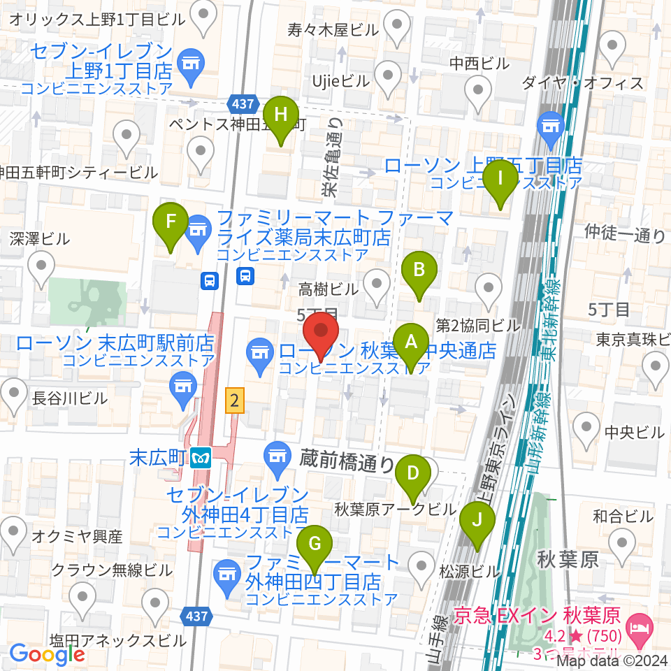 カフェ・トリオンプ周辺のホテル一覧地図