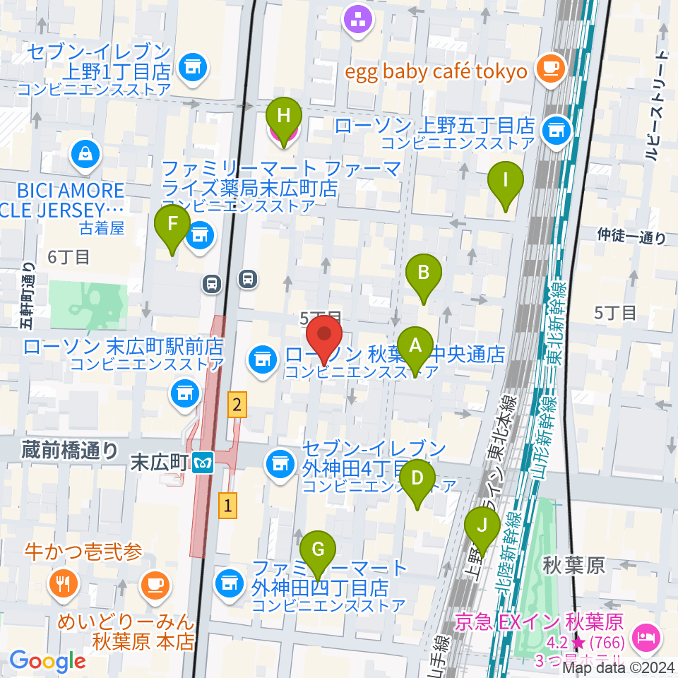 カフェ・トリオンプ周辺のホテル一覧地図