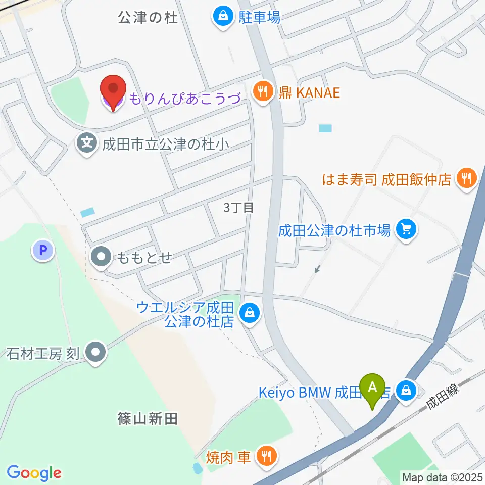 公津の杜コミュニティセンター もりんぴあこうづ周辺のホテル一覧地図