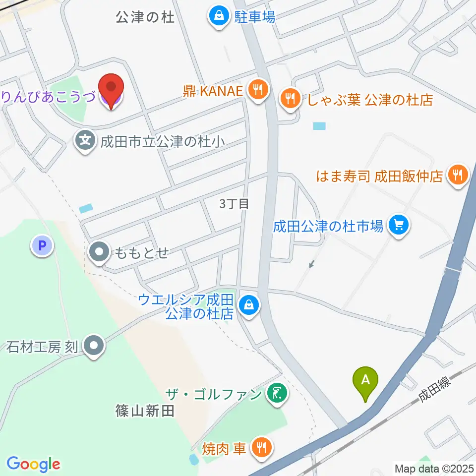 公津の杜コミュニティセンター もりんぴあこうづ周辺のホテル一覧地図