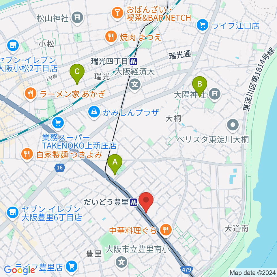 シンカワピアノセンター周辺のホテル一覧地図