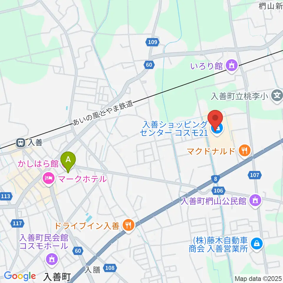 開進堂楽器 MPC入善周辺のホテル一覧地図