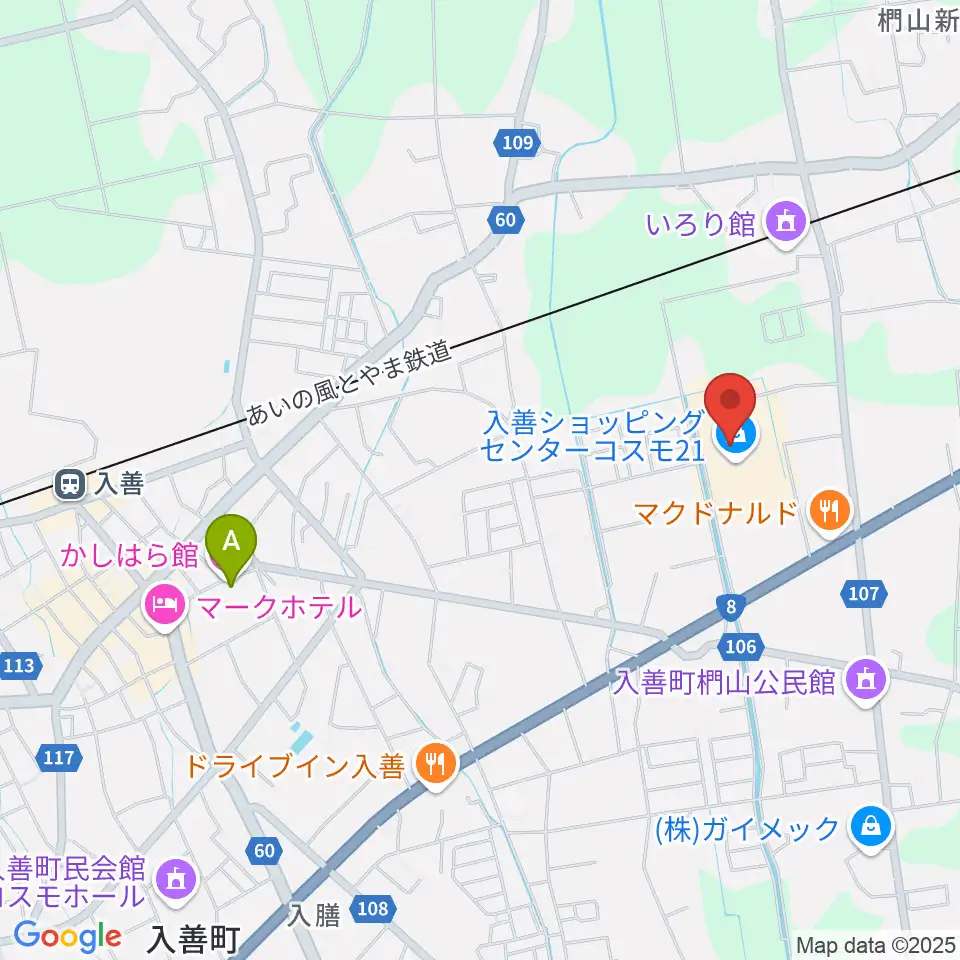 開進堂楽器 MPC入善周辺のホテル一覧地図