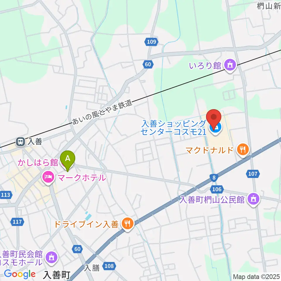 開進堂楽器 MPC入善周辺のホテル一覧地図