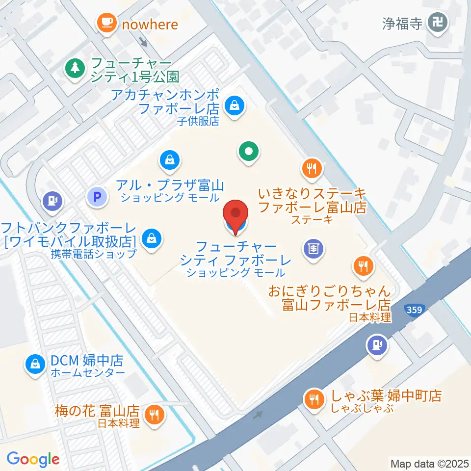 開進堂楽器 MPC婦中周辺のホテル一覧地図