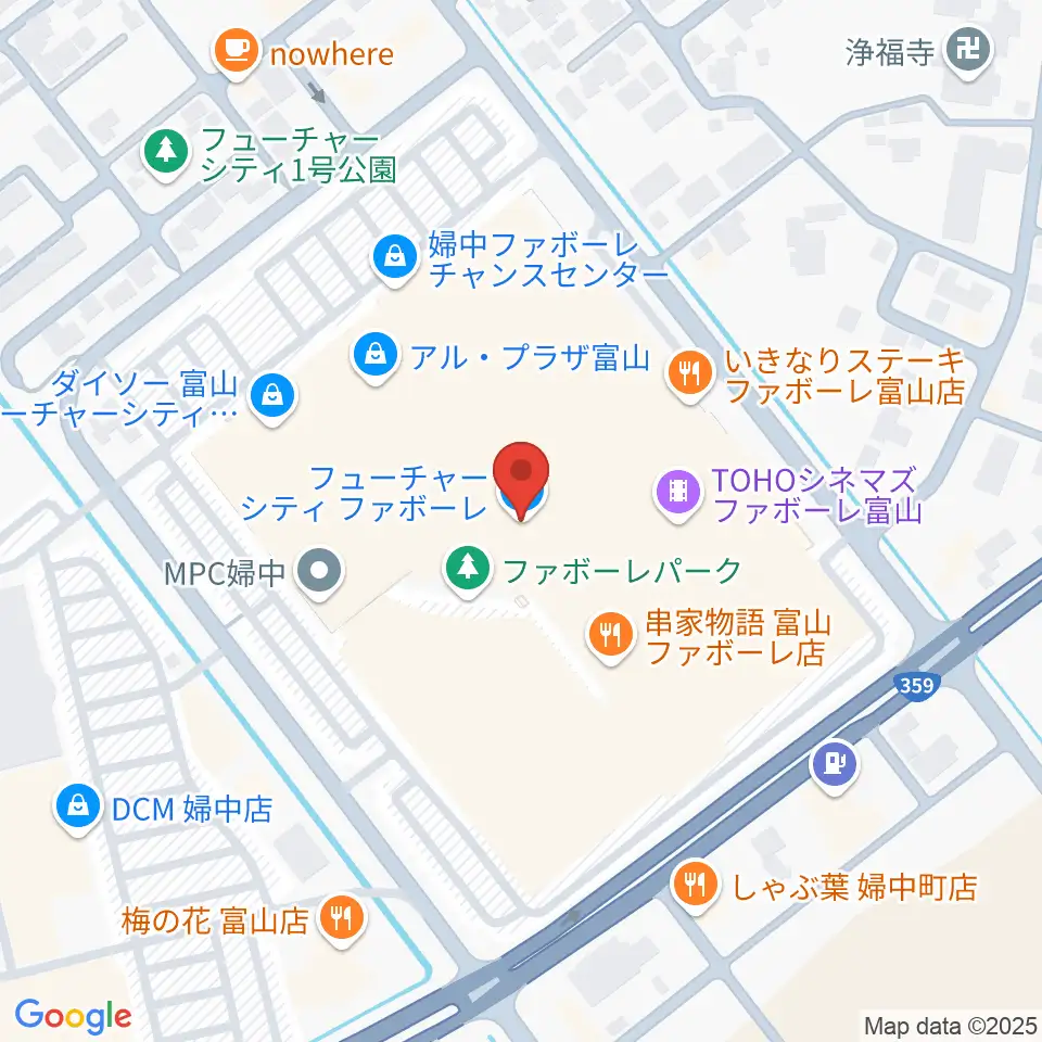 開進堂楽器 MPC婦中周辺のホテル一覧地図