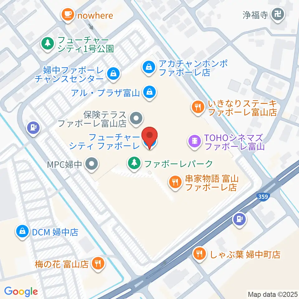 開進堂楽器 MPC婦中周辺のホテル一覧地図