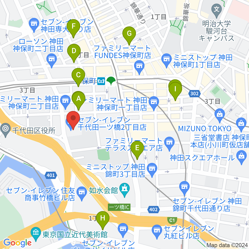 日本教育会館 一ツ橋ホール周辺のホテル一覧地図