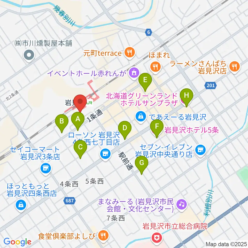 FMはまなす周辺のホテル一覧地図