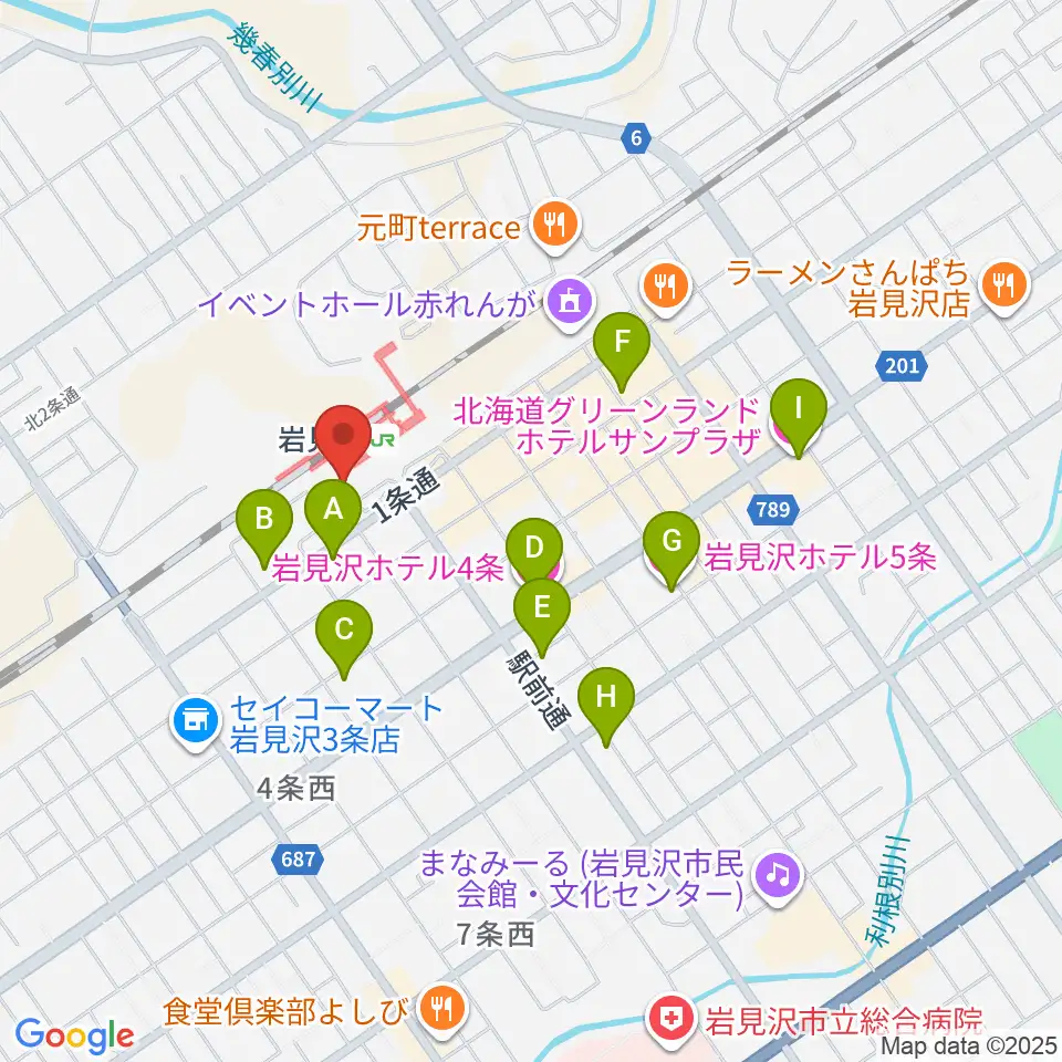 FMはまなす周辺のホテル一覧地図