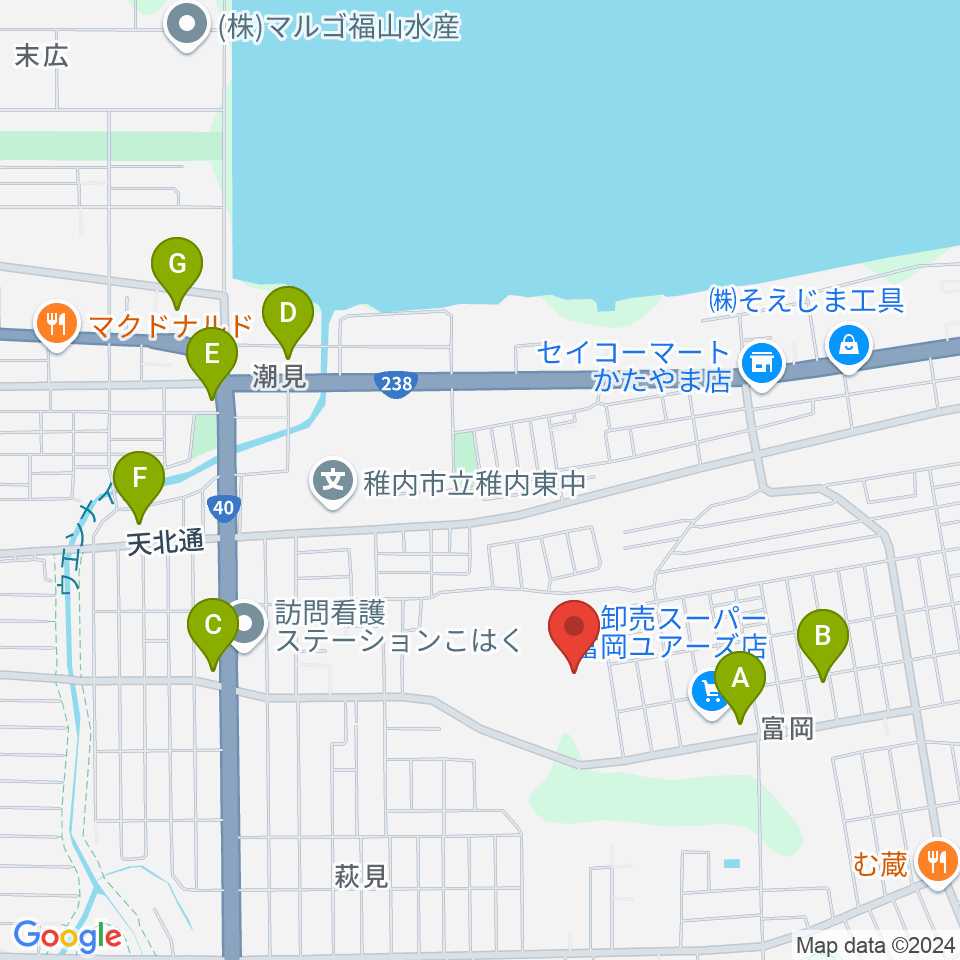 FMわっぴ～周辺のホテル一覧地図