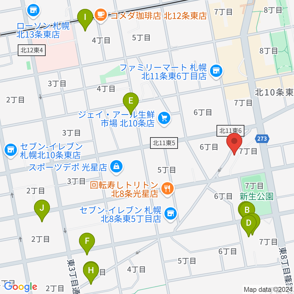 さっぽろ村ラジオ周辺のホテル一覧地図