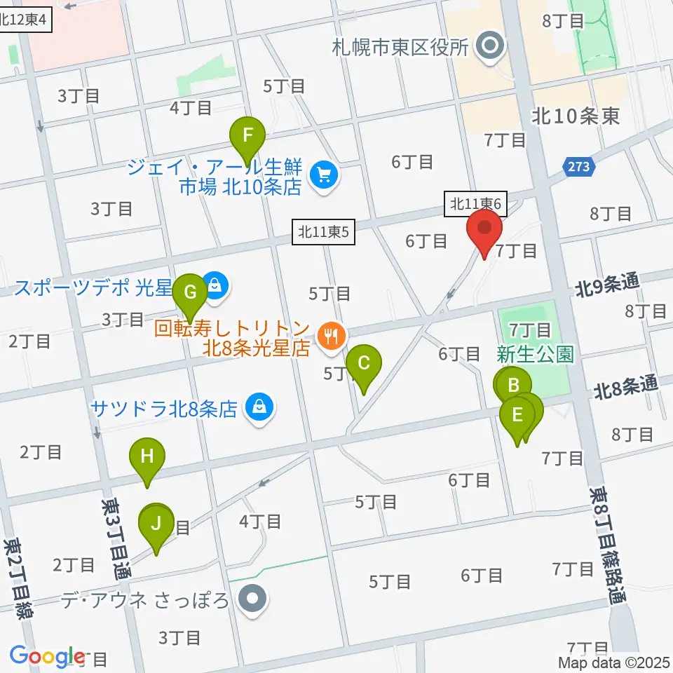 さっぽろ村ラジオ周辺のホテル一覧地図