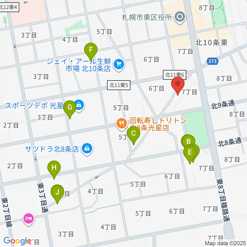 さっぽろ村ラジオ周辺のホテル一覧地図