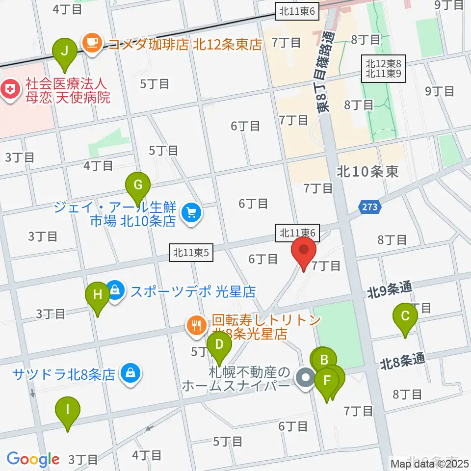 さっぽろ村ラジオ周辺のホテル一覧地図