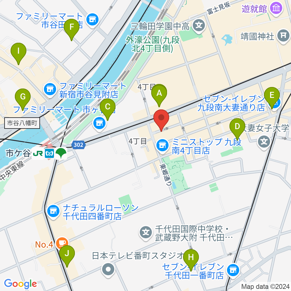 弦楽器Tonica周辺のホテル一覧地図