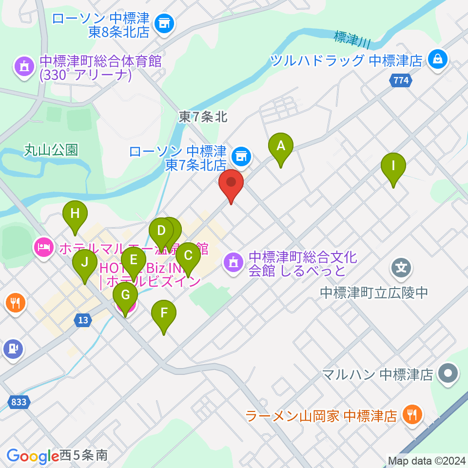 FMはな周辺のホテル一覧地図