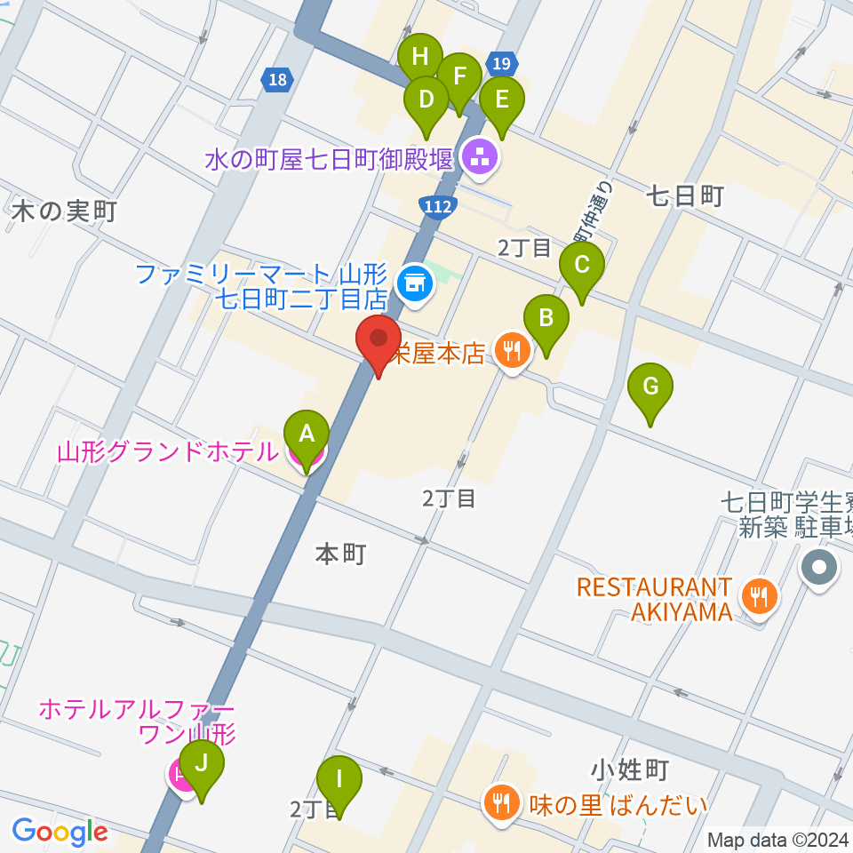 ラジオモンスター周辺のホテル一覧地図