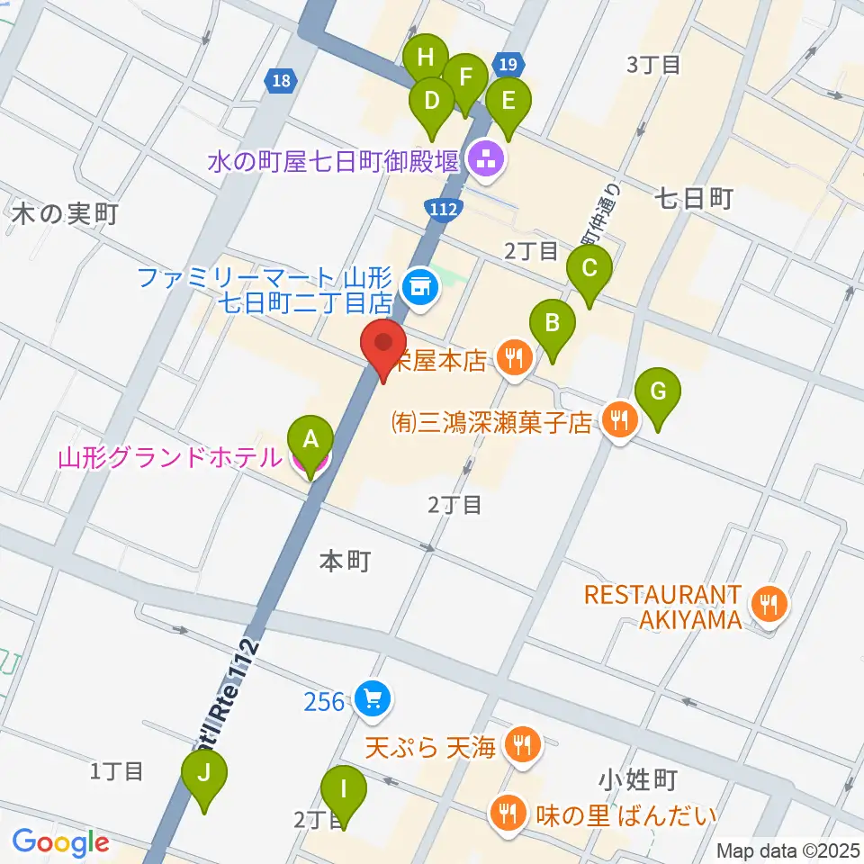 ラジオモンスター周辺のホテル一覧地図