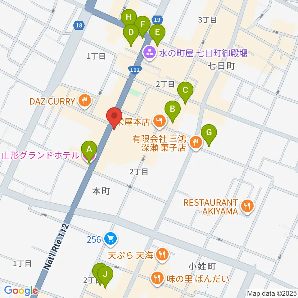 ラジオモンスター周辺のホテル一覧地図