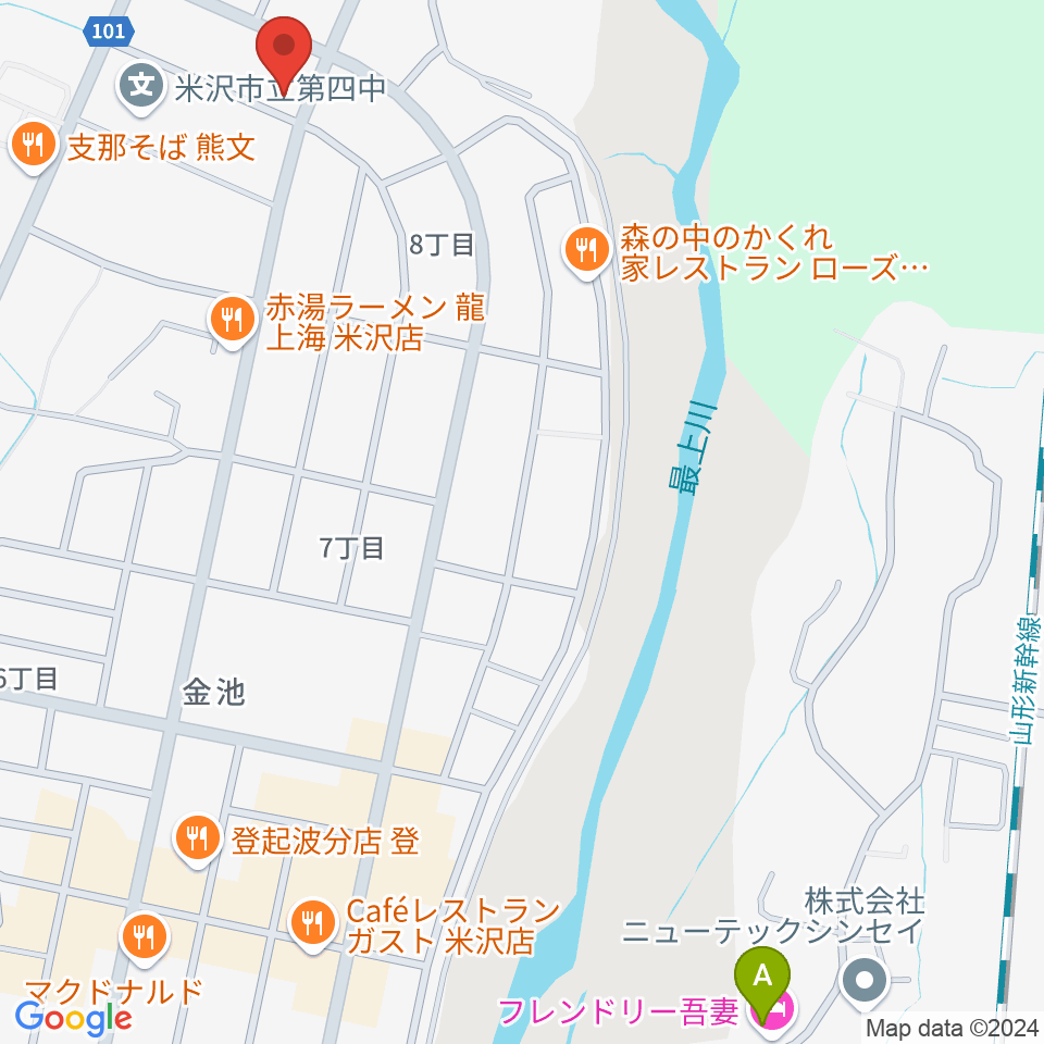 エフエムNCVおきたまGO！周辺のホテル一覧地図