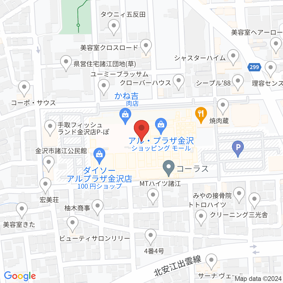 開進堂楽器 MPC諸江周辺のホテル一覧地図