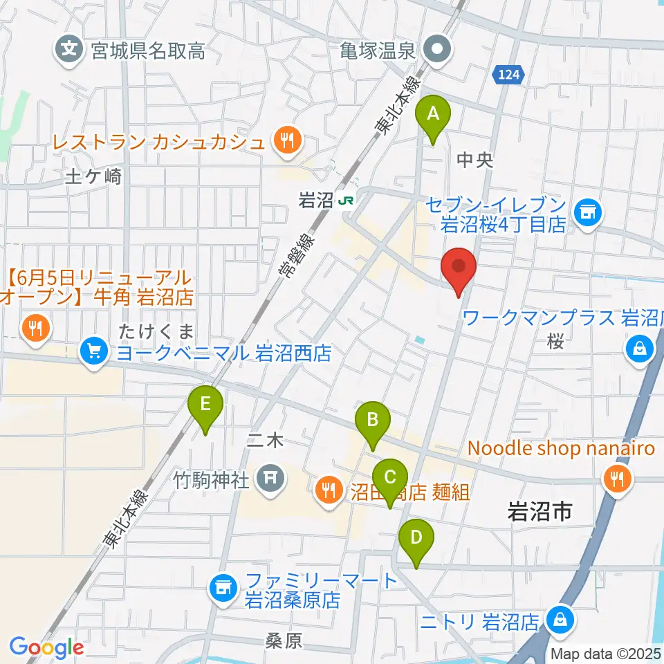 エフエムいわぬま周辺のホテル一覧地図