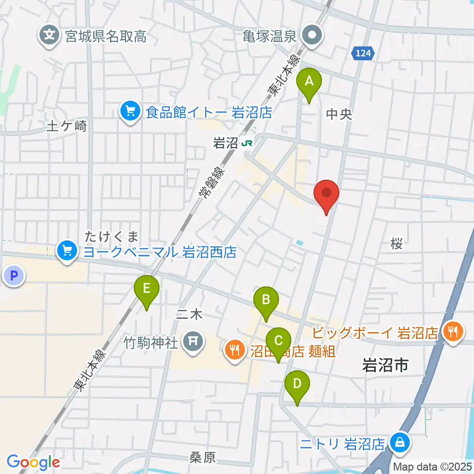 エフエムいわぬま周辺のホテル一覧地図