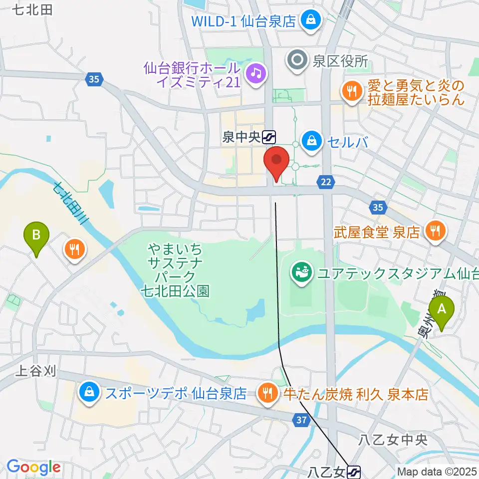 fmいずみ周辺のホテル一覧地図