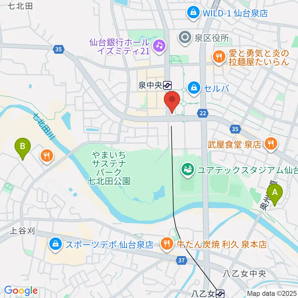 fmいずみ周辺のホテル一覧地図