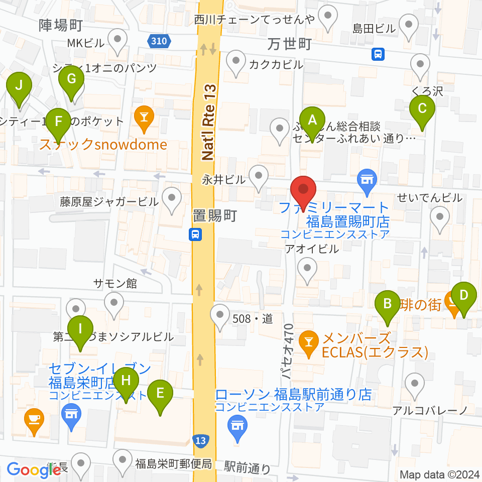 エフエムポコ周辺のホテル一覧地図