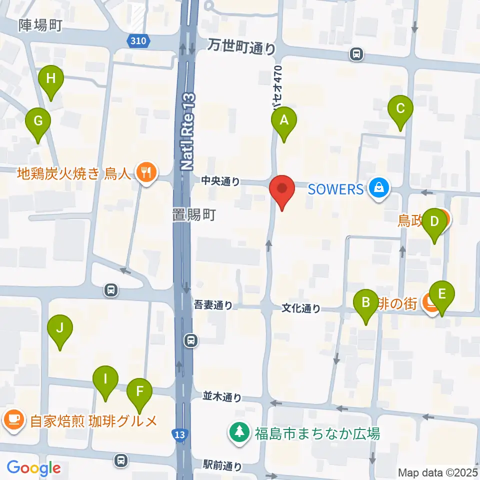 エフエムポコ周辺のホテル一覧地図