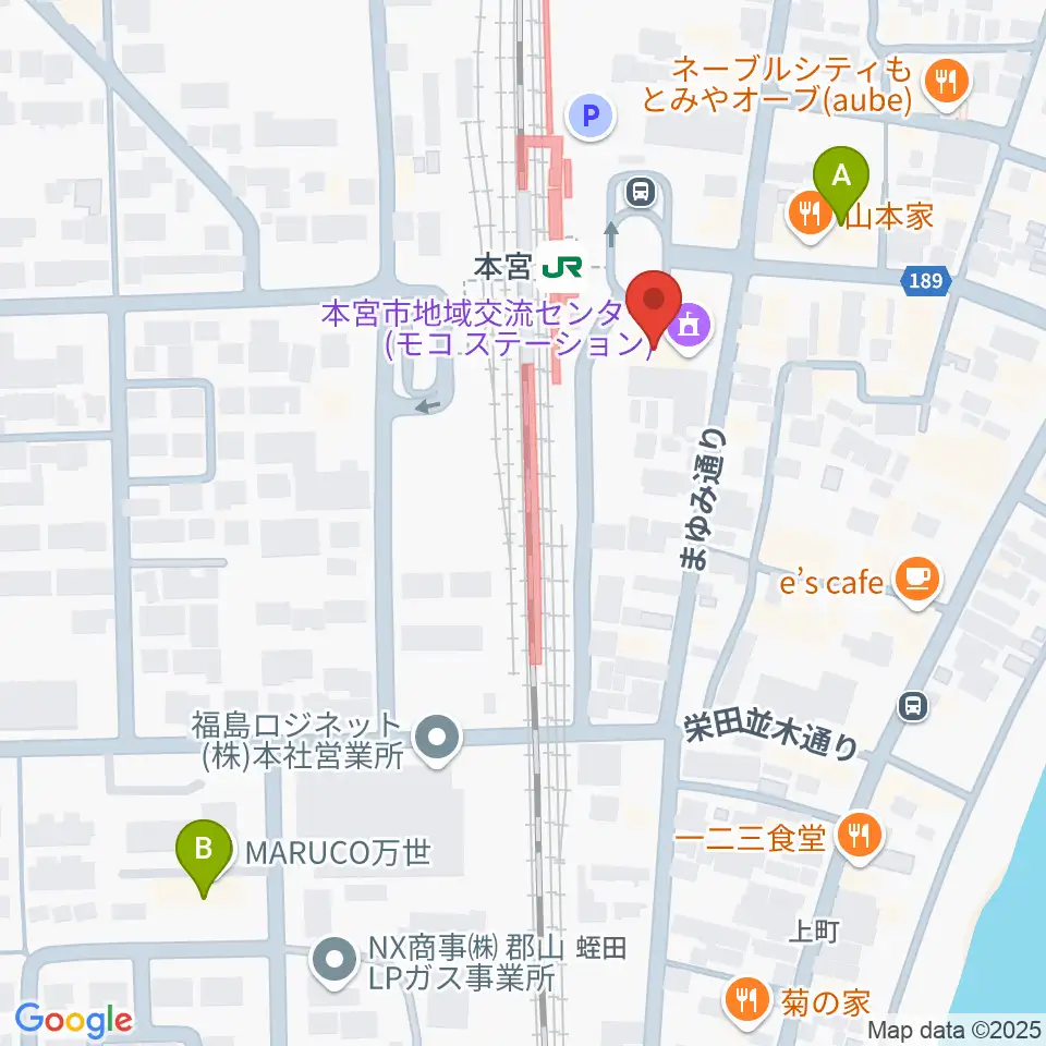 FMモットコム周辺のホテル一覧地図