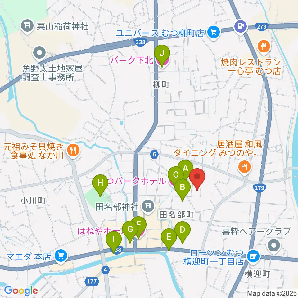 FMアジュール周辺のホテル一覧地図
