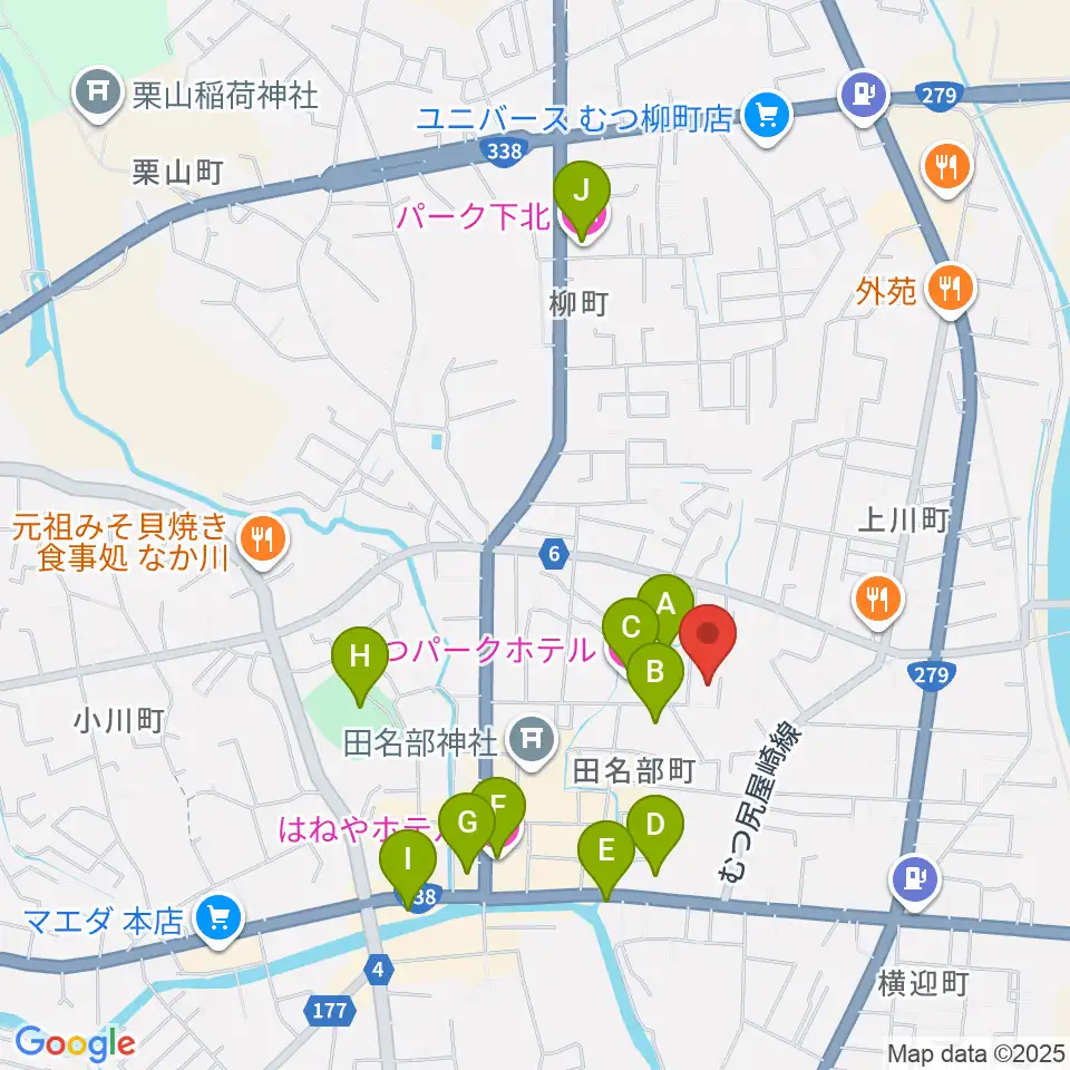 FMアジュール周辺のホテル一覧地図