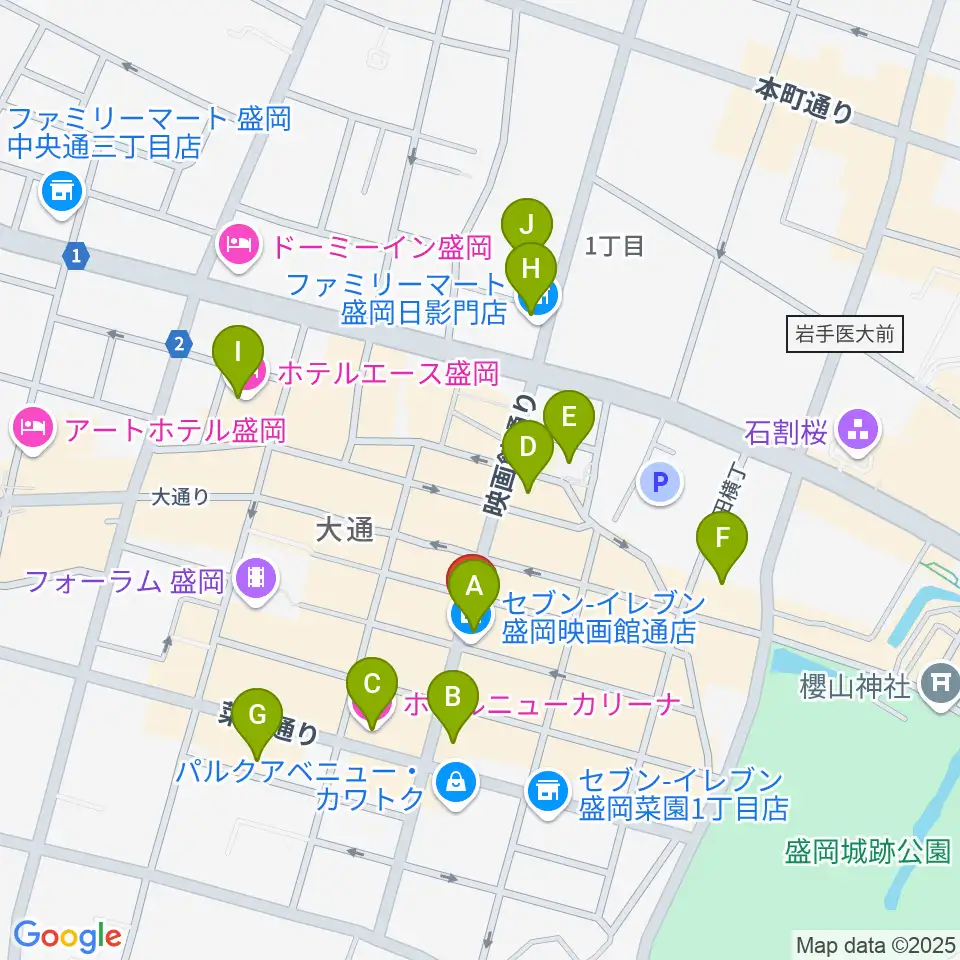 CLUB CHANGE WAVE周辺のホテル一覧地図