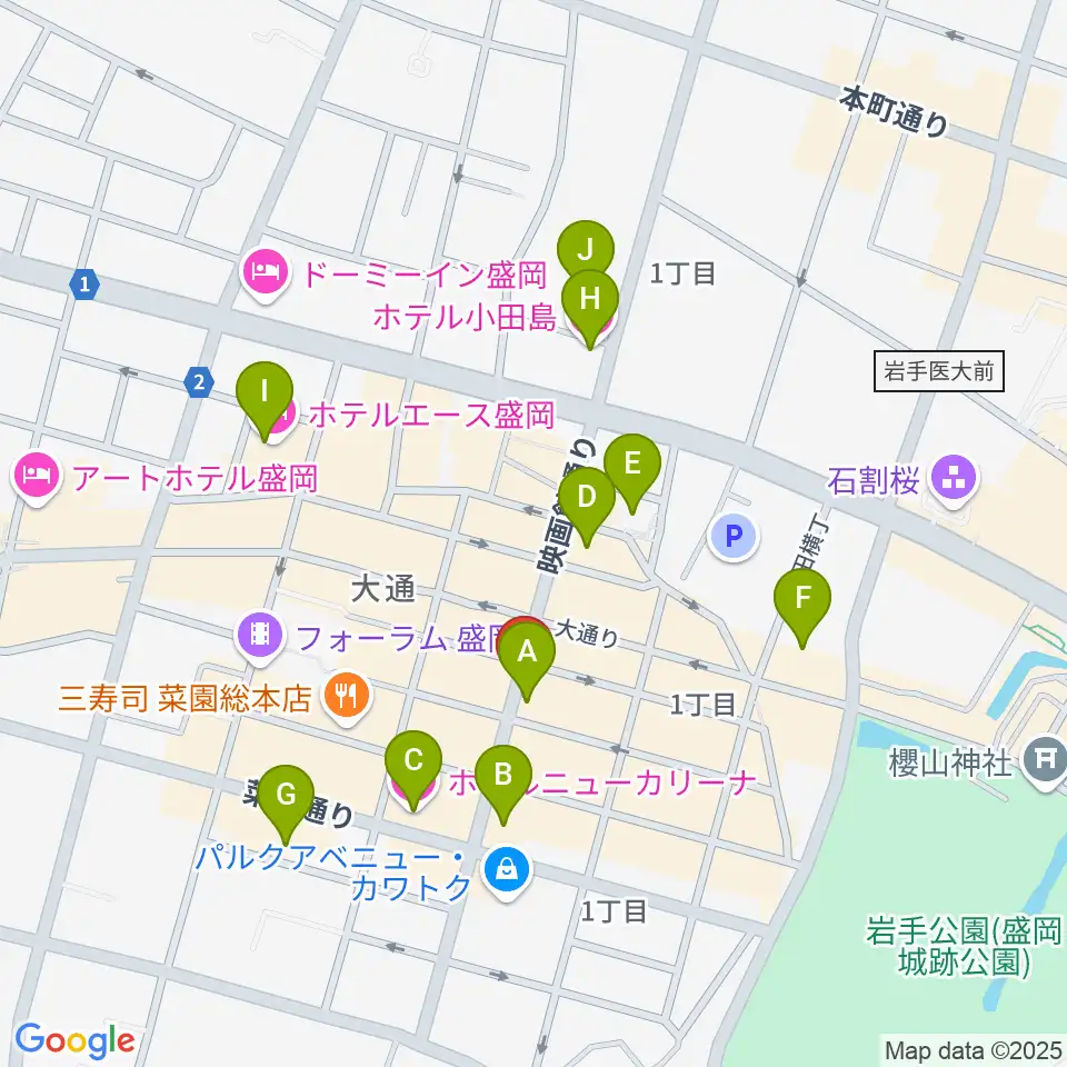 CLUB CHANGE WAVE周辺のホテル一覧地図