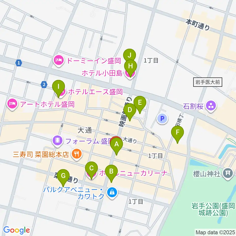 CLUB CHANGE WAVE周辺のホテル一覧地図