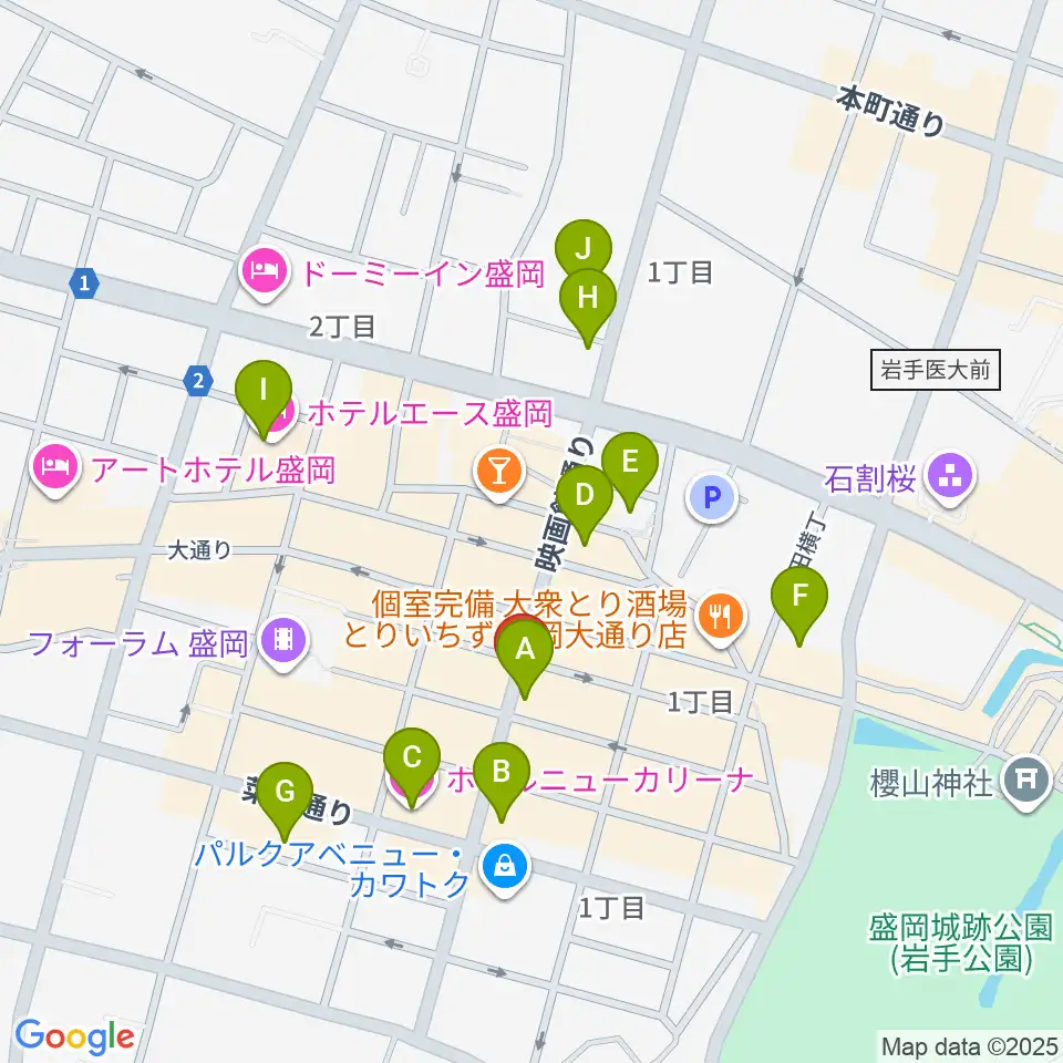 CLUB CHANGE WAVE周辺のホテル一覧地図