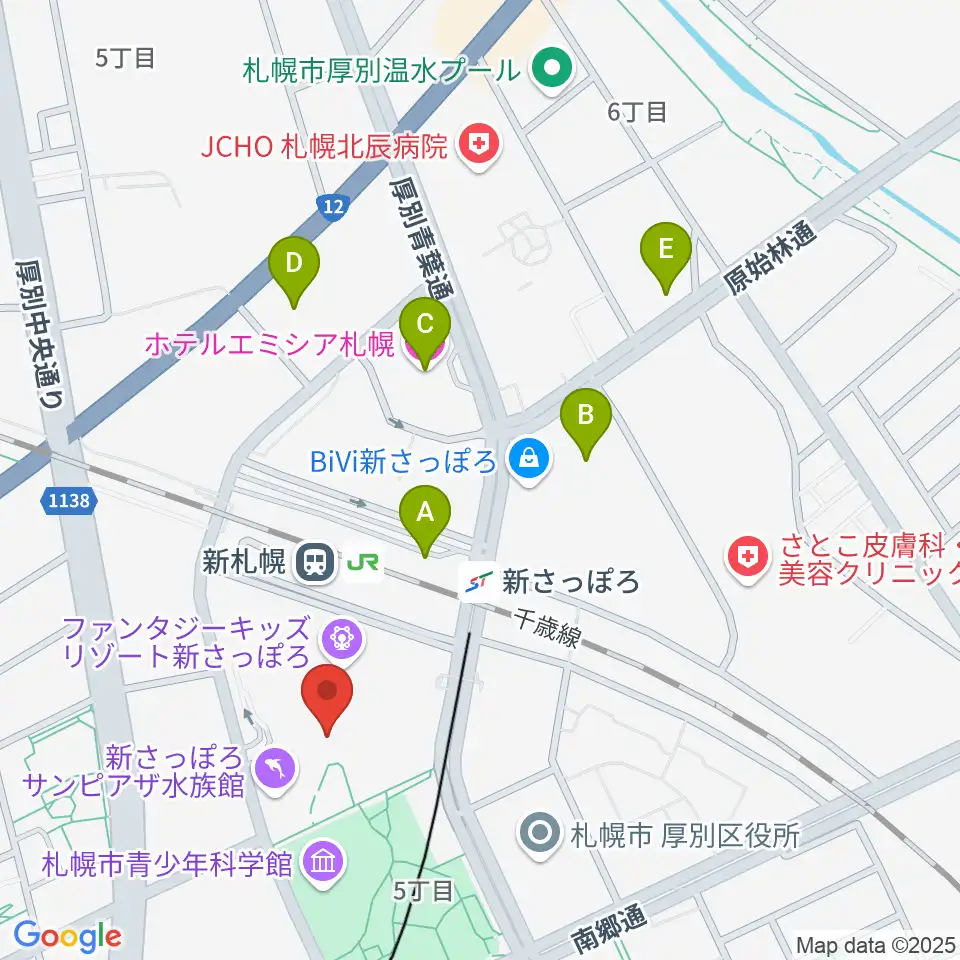 RADIOワンダーストレージ FMドラマシティ周辺のホテル一覧地図