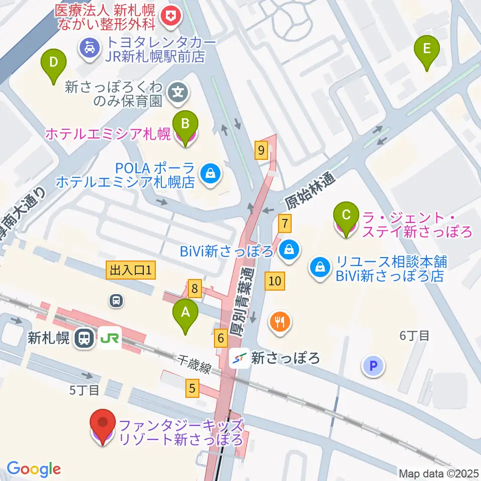 RADIO YAMASHO FMドラマシティ周辺のホテル一覧地図