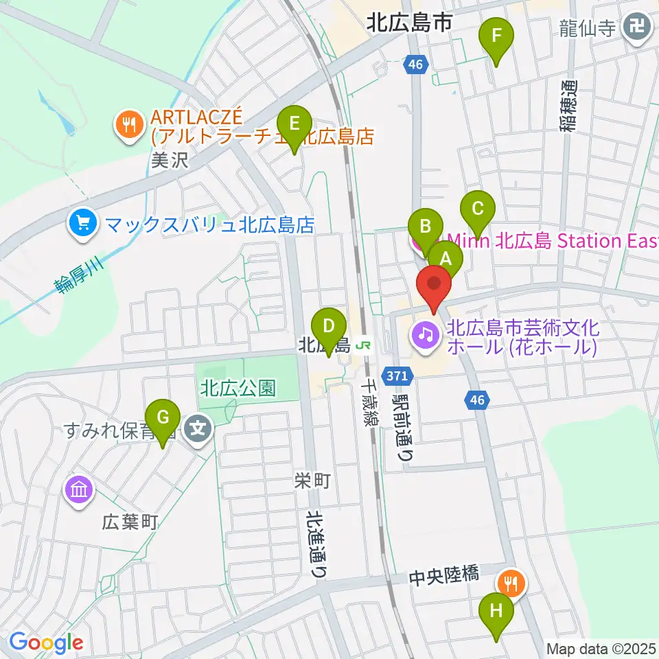 FMメイプル周辺のホテル一覧地図