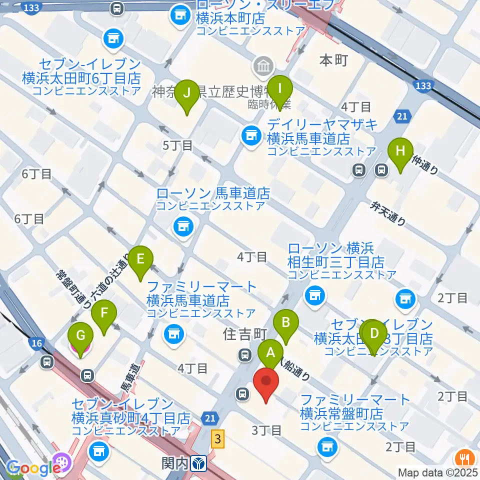 横浜BAYSIS周辺のホテル一覧地図
