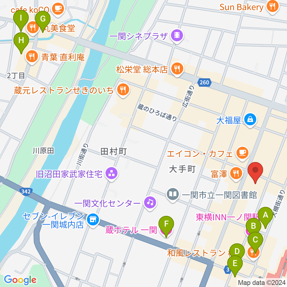 FMあすも周辺のホテル一覧地図