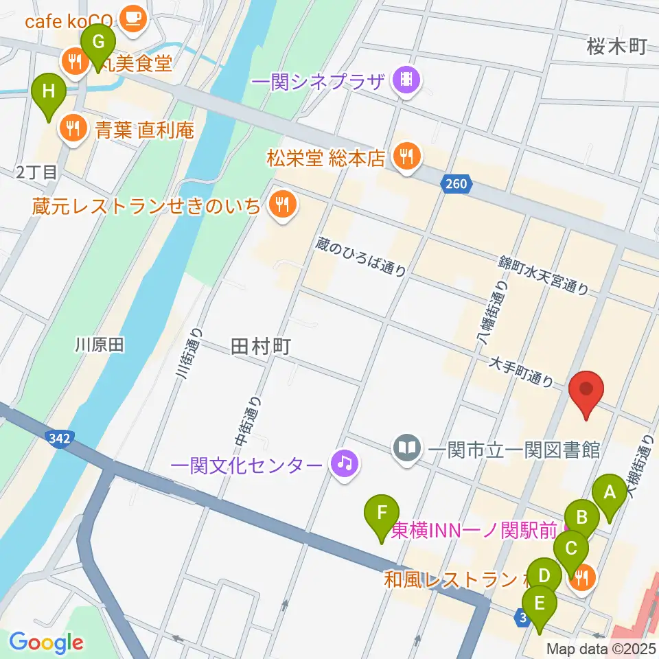 FMあすも周辺のホテル一覧地図