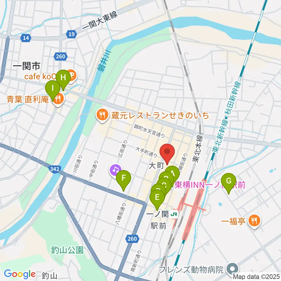 FMあすも周辺のホテル一覧地図