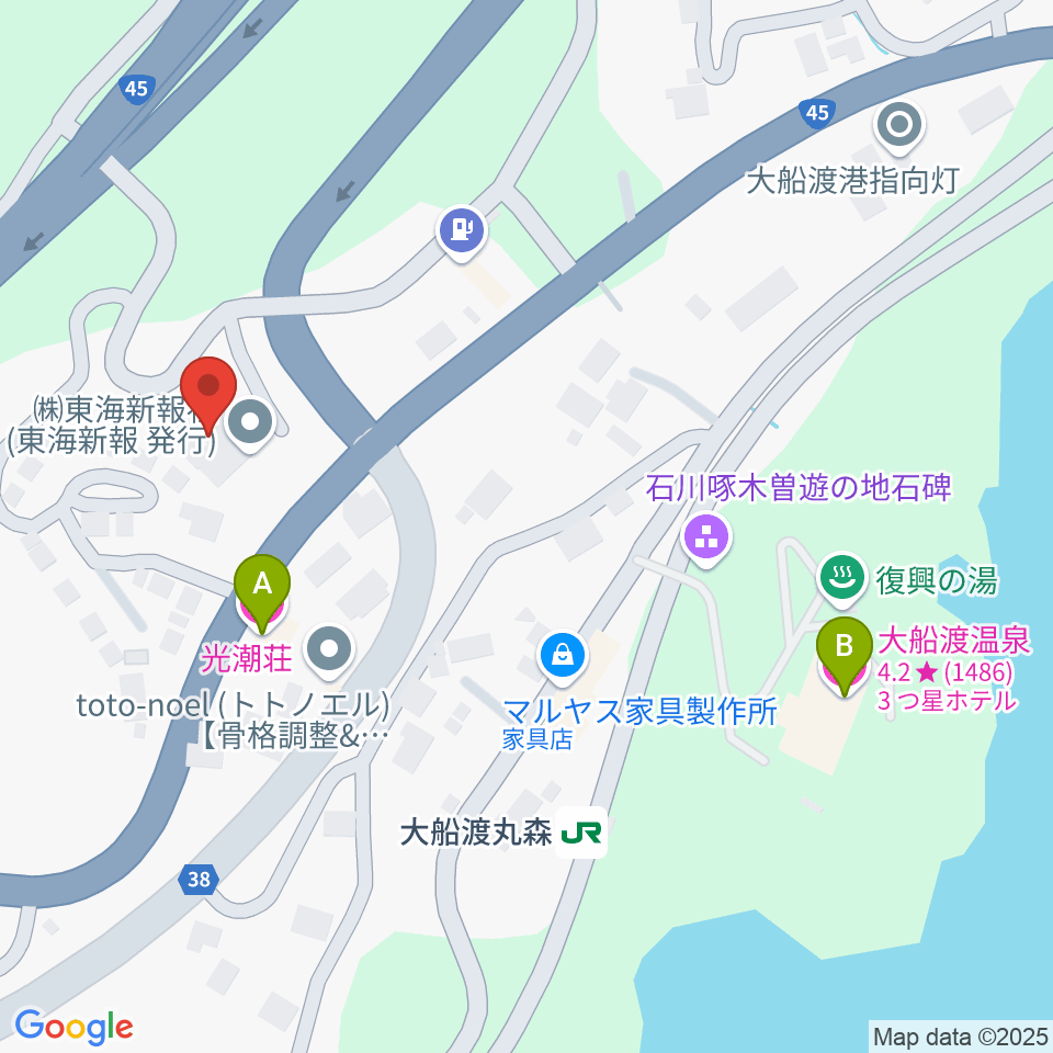 FMねまらいん周辺のホテル一覧地図